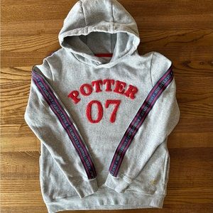 Mini Boden Gray Hoodie Harry Potter sweatshirt 11-12